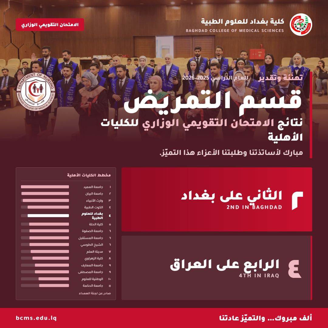 نتائج الامتحان التقويمي تمريض